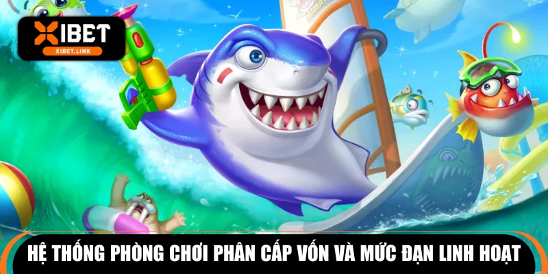 Hệ thống phòng chơi phân cấp vốn và mức đạn linh hoạt